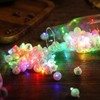 pozzolanas 50PCs Mini Led Lights with Hook, Waterproof Round Tiny