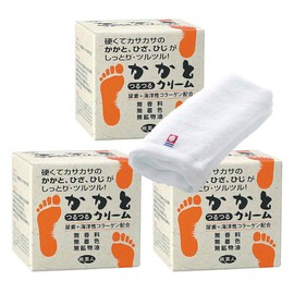 Azuma Shoji Heel, Smooth Cream, 3.5 oz (100 g) x 3, Unscented, Dry Hard Heels, Knees, etc. Foot Pack, Travel Beauty