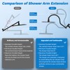 Hibbent cUPC Certified All Metal 10"Rainfall Showerhead Combo, High Pressure