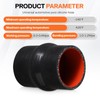 BEIJIULI 4" ID Straight Silicone Hump Coupler Hose with Stainless