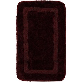 Mohawk Home Machine Washable Facet Bath Rug, Merlot, 24"x40"