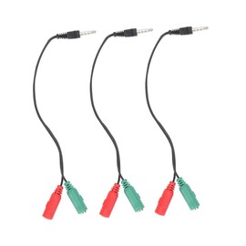 Gatuida 3pcs Audio Splitter Adapter for Mobile and Laptop Compact Headphone Divider for Easy Use Phones and Tablets Compatibility for Devices Random Color
