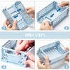Folding Box Plastic Folding Basket Foldable Pack of 5 Sturdy