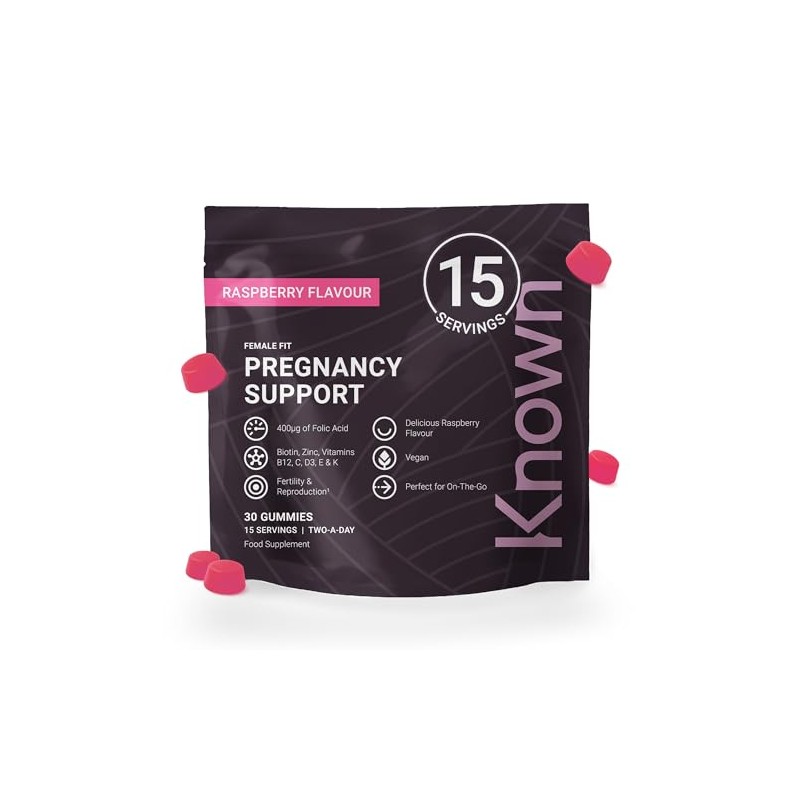 Known Pregnancy Support Multivitamin Gummies – 400µg Folic Acid –