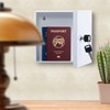 Relaxdays Lockable Cash Box, Removable Insert, 4 Compartments, Iron Cash
