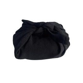 Crepe Furoshiki Bento Furoshiki, 19.7 inches (50 cm), Crepe, Small Furoshiki, Bento Box, Bento Wrapping, Furoshiki for Bento Boxes, Lunch Cloth, 19.7 inches (50 cm), Plain (Black)