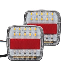 12V LED Tail Lights Stop Brake Turn Signal Low Power Consumption Waterproof  Truck Rear Lamp