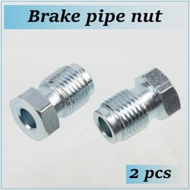 AERZETIX - C74375 - Set of 2 Union Nuts M10 x 1 with External Thread for Brake Line - Inner Diameter 5 mm