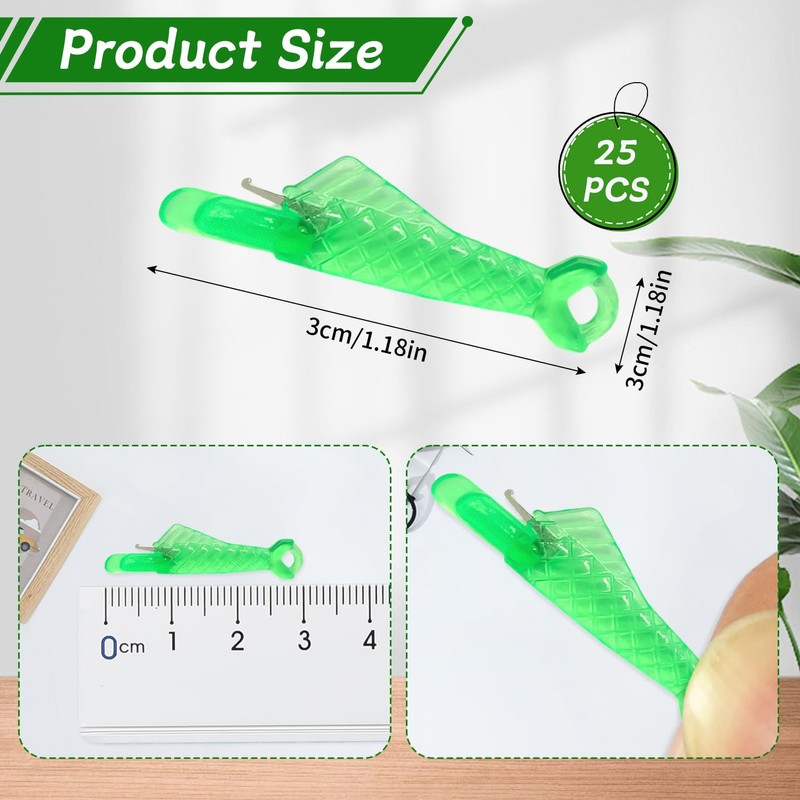 CENCERY 25 Pcs Needle Threaders Sewing Machine Needle Threader Fish