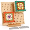Crochet Blocking Board and Pins, Aeelike Granny Square Blocking Board