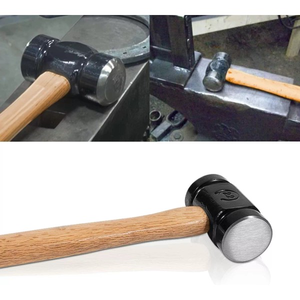 NV-Auto 61B 36 OZ Steel Blacksmith Rounding Forging Hammer Handmade