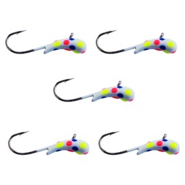 Kenders Tungsten Kanoe Jigs (5 Pack) (Wonderbread, 3.3mm - #14 Hook)