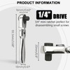 Gasea Mini Ratchet Wrench, 2 in 1 180° Rotating Flex