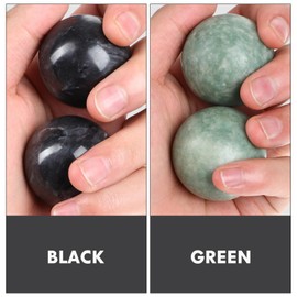 Gatuida 4pcs Baoding Balls, Chinese Health Exercise Massage Balls, Marble Handballs, Hand Exercise, 1.37 Inches