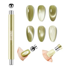 Over Lu | Imán para Uñas Ojo de Gato de Alta Potencia – Herramienta Magnética Cilíndrica Multi-Efecto para Esmalte en Gel, Kit de Diseño Nail Art Prof