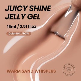 Beetles Jelly Gel Nail Polish,1 Pcs Translucent Color Neutral Gel 15 ml Mocha Mouse Cake Gel Polish Soak Off LED Nail Lamp Gel Polish Nail Art DIY