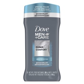 Dove Men+Care Deodorant Stick, Clean Comfort, 3 Ounce, Twin Pack