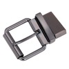 1.5" (40mm) Black Reversible Belt Buckle Replacement Belt Buckle Gun