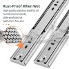 YENUO Stainless Steel Soft Close Drawer Slides, Full Extension Side