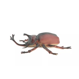 Unbranded Rhinoceros Horned Stag Beetle Rubber Insect Toy Realistic Figurine 7" ABC06 B262