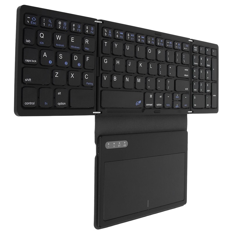 Foldable Bluetooth Keyboard Low Latency Bluetooth 5.1 Full Size Keyboard