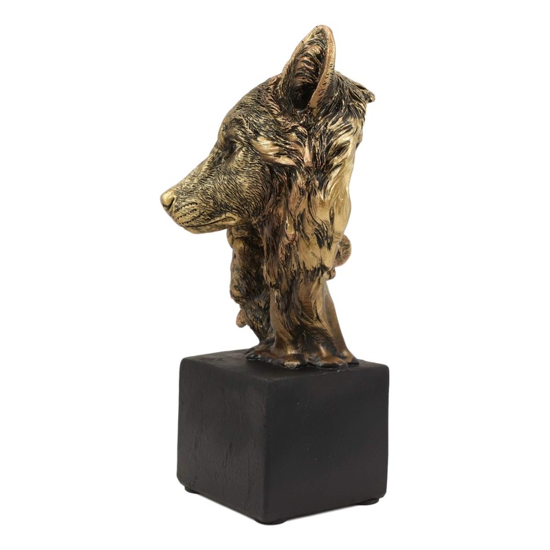 Ebros Gift Faux Bronze Resin Rustic Wildlife Animal Family Head