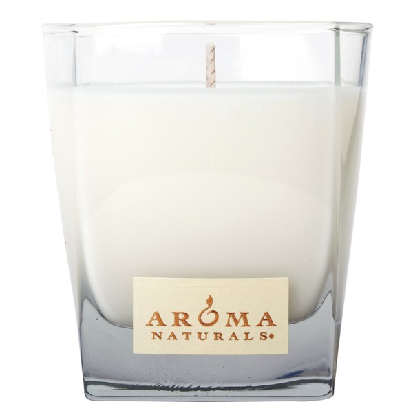 Aroma Naturals 100 Percent Natural Meditation Square Glass Soy Candle, Patchouli and Frankincense, 6.8 Ounce