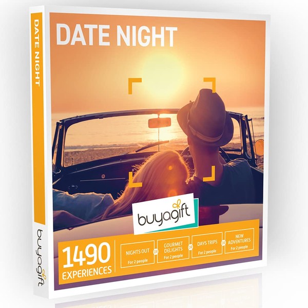 Buyagift Date Night Gift Experience Box - 1490 unique and romantic date night experiences for two across the UK