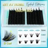 Thick Cluster Lashes D Curl 100D+140D 168pcs Volume Eyelash Individuals