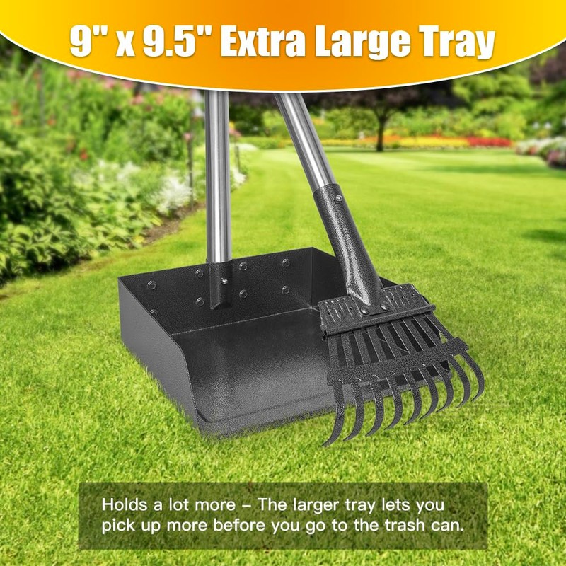 TOOGE Larger Pooper Scooper for Large Dogs, Dog Pooper Scooper