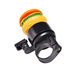 Hamburger Bowknot Bike Bicycle Fun Bell for Kids Boys and Girls,Bike Balance Bike and Scooter Accessory Toddler Bike Bells Pink and Purple (Hamburger)