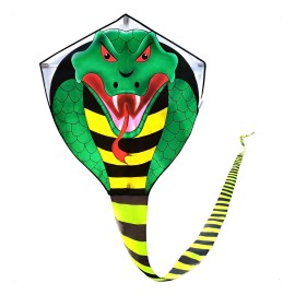 Gran Cometa De Cobra Para Niños Adultos Con Cola Superlarga