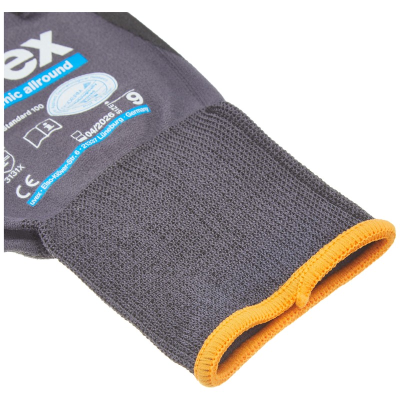 Uvex 600499 PHYNOMIC all-round glove, size 09, grey/black