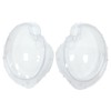 NewYall Left and Right Clear Headlight Lens Shell Cover for