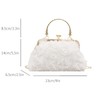 Women Clutch Purses, Elegant 3D Rose Lace Evening Bag, Vintage
