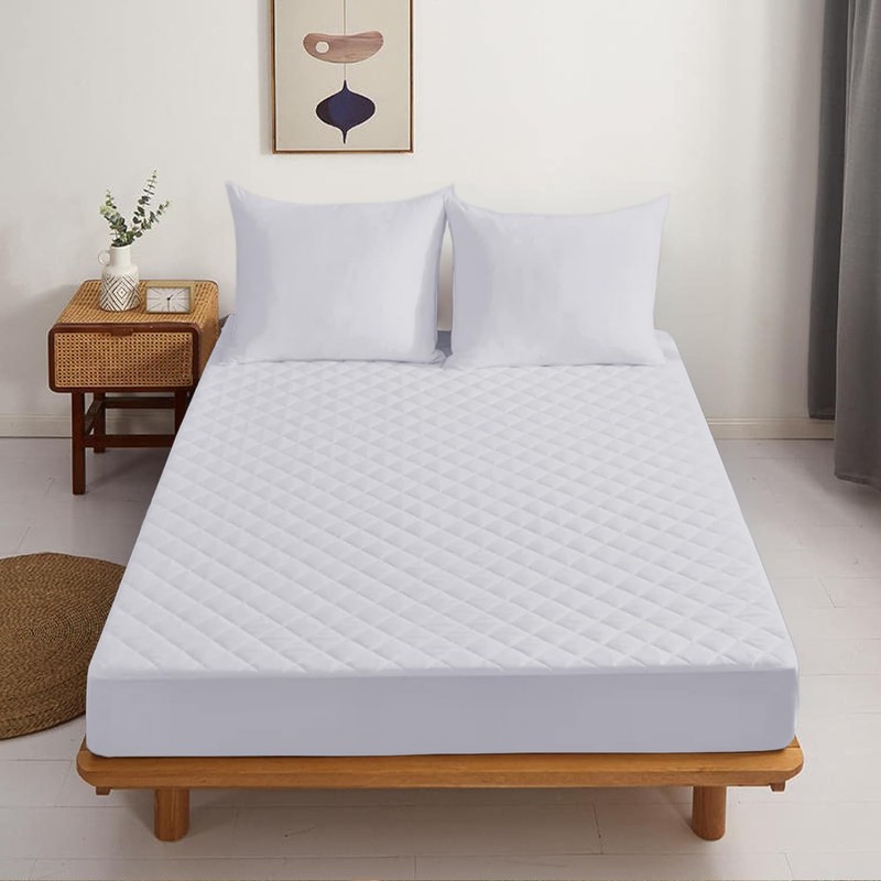 AR Ware Quilted Double Mattress Protector, Breathable - Anti allergy