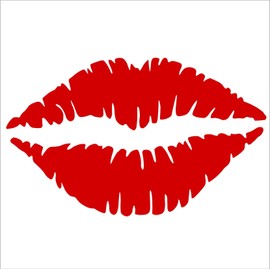 Red Lip Car Decal / Sticker