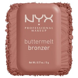 NYX Professional Makeup Buttermelt Bronzer, bronceador cremoso en polvo con alta pigmentación, fórmula vegana, acabado natural con duración hasta por 