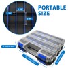 Double Side Tool Box Organizer, Hardware Storage Box, Portable Small