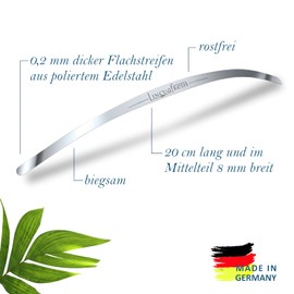 Zungenreiniger, Zungenschaber Edelstahl LinguafreshSLIM mit Transporthülle rostfrei