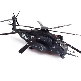 DCD Sikorsky MH-53E Sea Dragon Helicopter 1/72 Scale Dark Gray Diecast Model with Tail Number 07 United States Navy Blackhawks