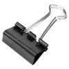[100 Pack] Small 25mm Black Foldback Clips Office Paper Binding