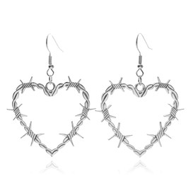 Barbed Wire Necklace Thorns Iron Chain Necklace for Men Punk Gothic Thorns Necklace Wire Chain Necklace