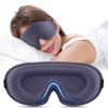 Meliya Sleep Mask for Side Sleeper, Complete Light Blocking 3D