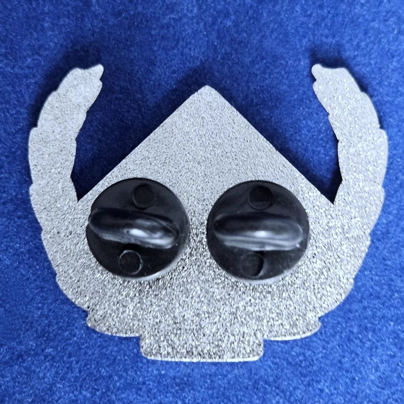 FLAG-RIBBON HONOR GUARD PIN: Item #134, 1-1/2 size, Silver (nickel),
