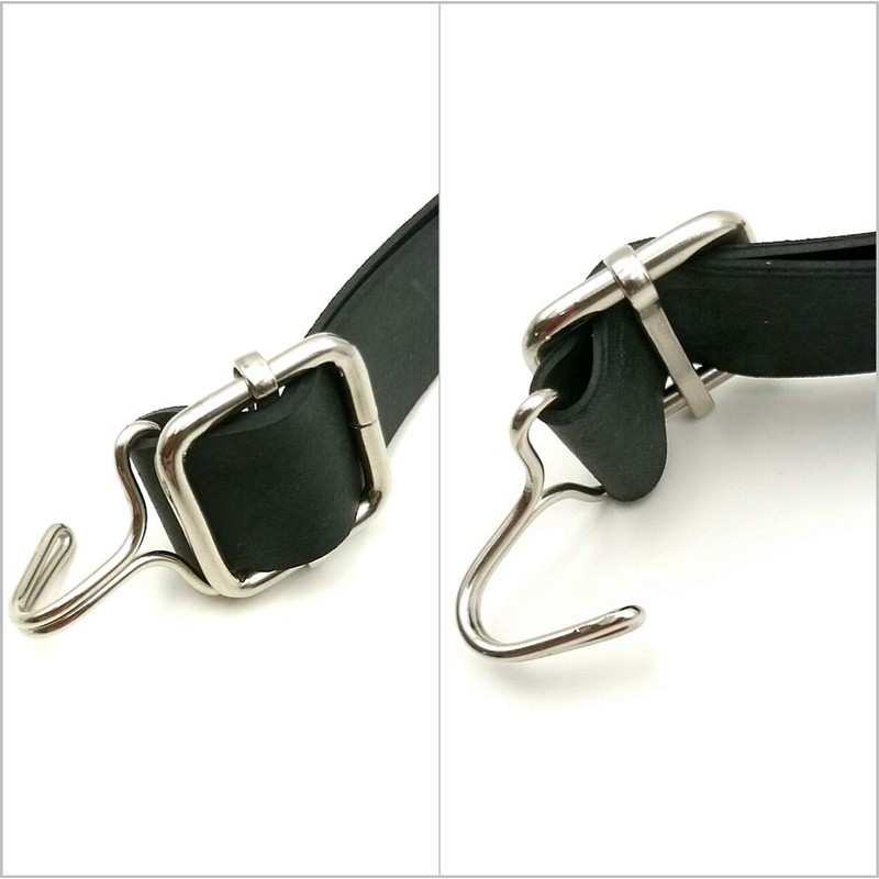 (TUISKU) Rubber Rope Hardware Hook Buckle 0.8 inch (20 mm)