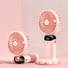 Folding Fan USB Digital Display Handheld Ergonomic Handle ABS PC