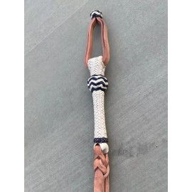 NELIDAS SOUTHERN IMPORTS CHARRO SADDLE HORSE QUIRT. CHICOTE DE CUERO PARA CABALLO, WESTERN SADDLE CUARTA - Blue