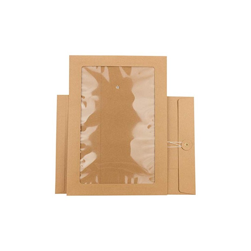 Envelope C4, 324 x 229 mm, Panoramic Window, Twine Closure,