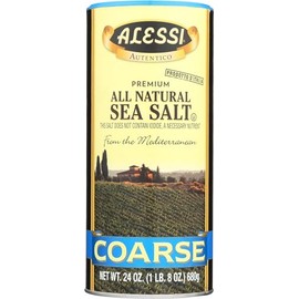Alessi - Mediterranean Sea Salt - Coarse 24 oz Pack of 6